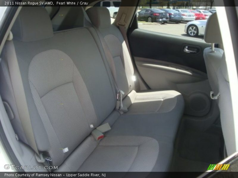 Pearl White / Gray 2011 Nissan Rogue SV AWD