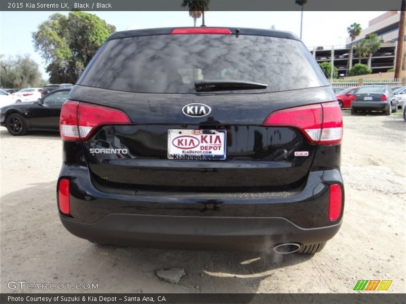 Black / Black 2015 Kia Sorento LX
