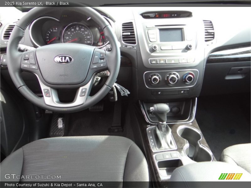 Black / Black 2015 Kia Sorento LX