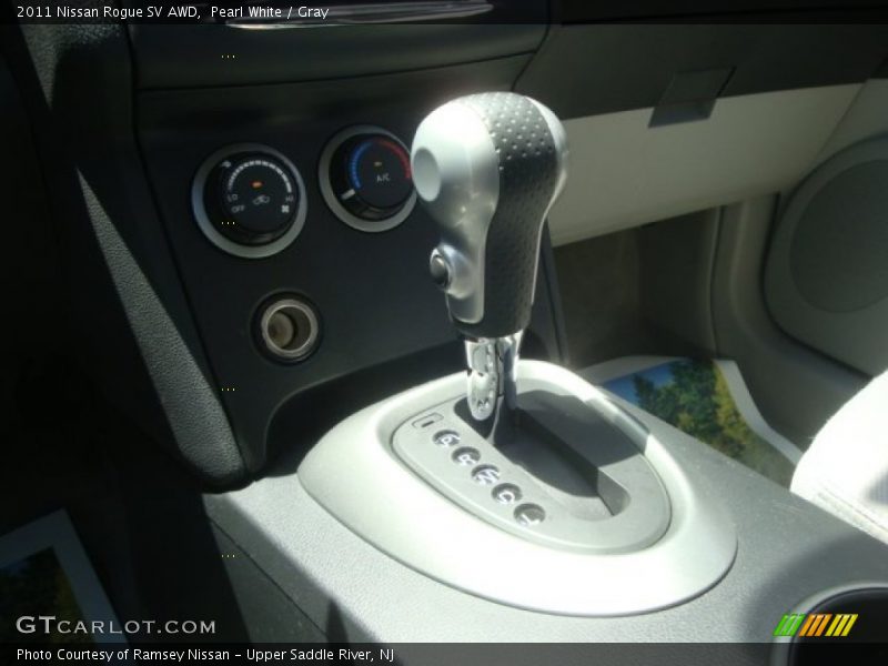 Pearl White / Gray 2011 Nissan Rogue SV AWD