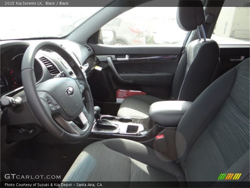 Black / Black 2015 Kia Sorento LX
