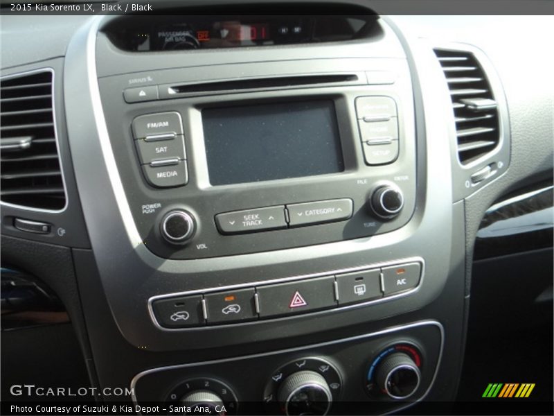 Black / Black 2015 Kia Sorento LX