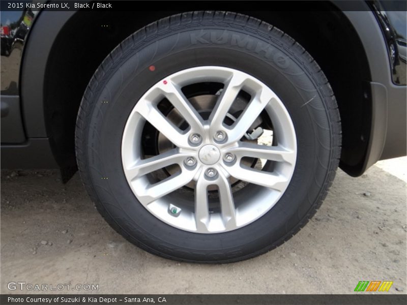 Black / Black 2015 Kia Sorento LX