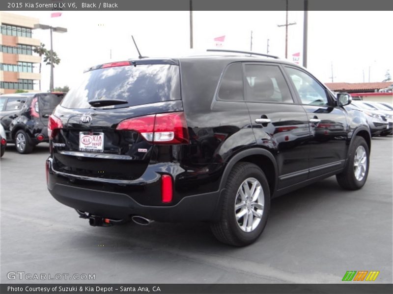 Black / Black 2015 Kia Sorento LX V6