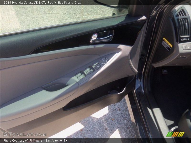 Pacific Blue Pearl / Gray 2014 Hyundai Sonata SE 2.0T