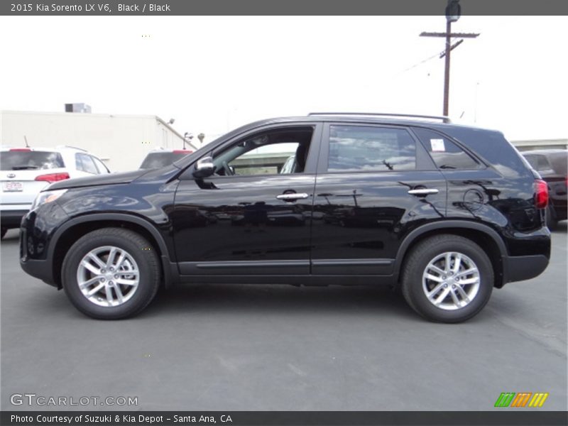 Black / Black 2015 Kia Sorento LX V6