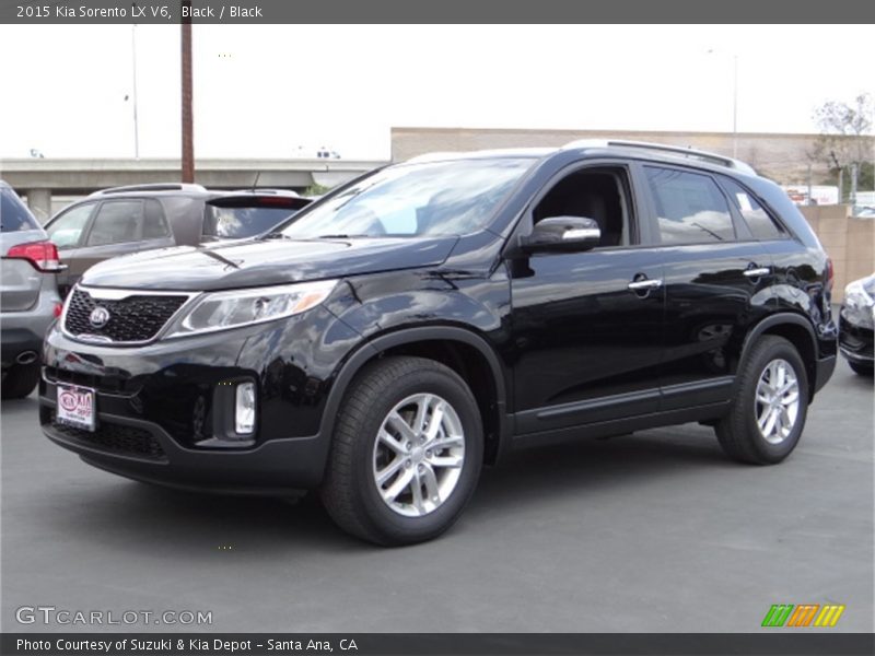 Black / Black 2015 Kia Sorento LX V6