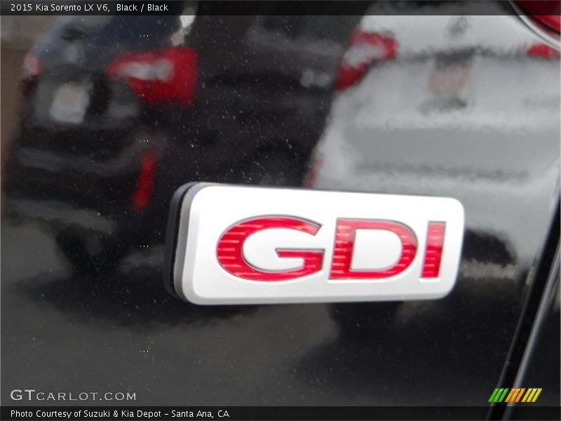 Black / Black 2015 Kia Sorento LX V6
