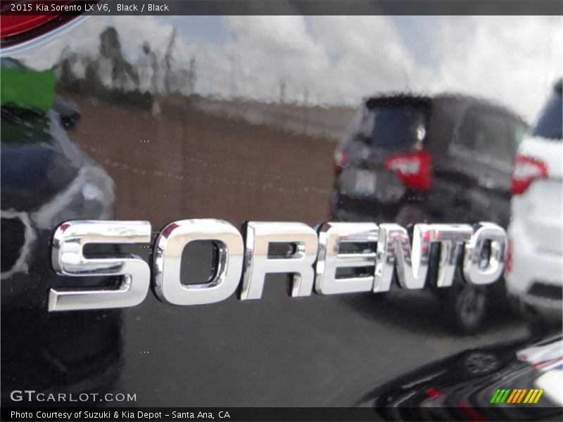 Black / Black 2015 Kia Sorento LX V6