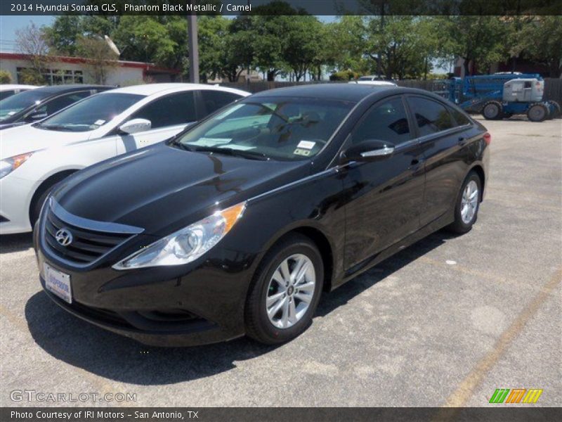 Phantom Black Metallic / Camel 2014 Hyundai Sonata GLS