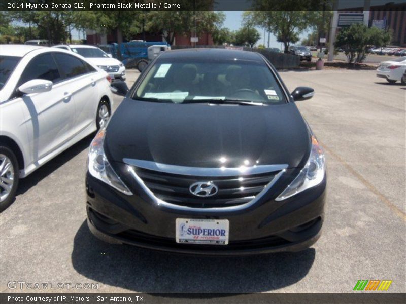 Phantom Black Metallic / Camel 2014 Hyundai Sonata GLS