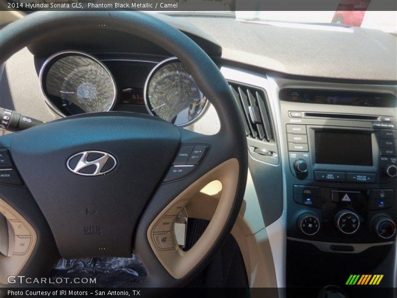 Phantom Black Metallic / Camel 2014 Hyundai Sonata GLS