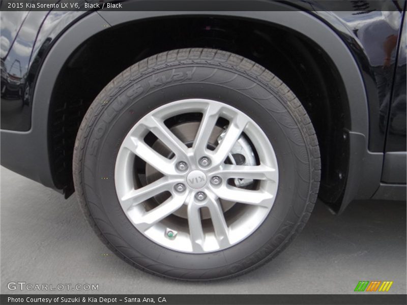 Black / Black 2015 Kia Sorento LX V6