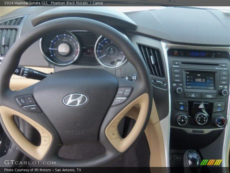 Phantom Black Metallic / Camel 2014 Hyundai Sonata GLS