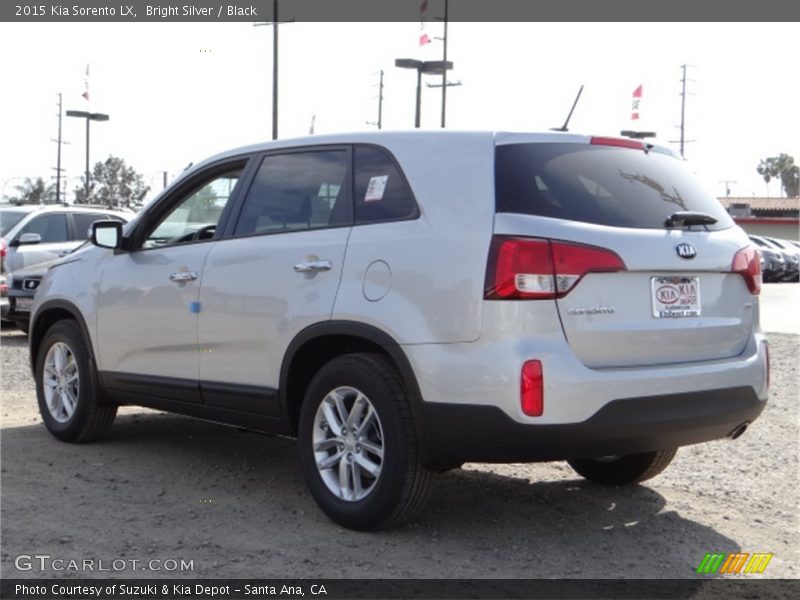 Bright Silver / Black 2015 Kia Sorento LX