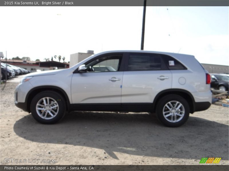 Bright Silver / Black 2015 Kia Sorento LX