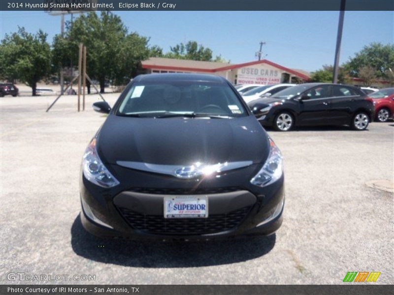 Eclipse Black / Gray 2014 Hyundai Sonata Hybrid Limited