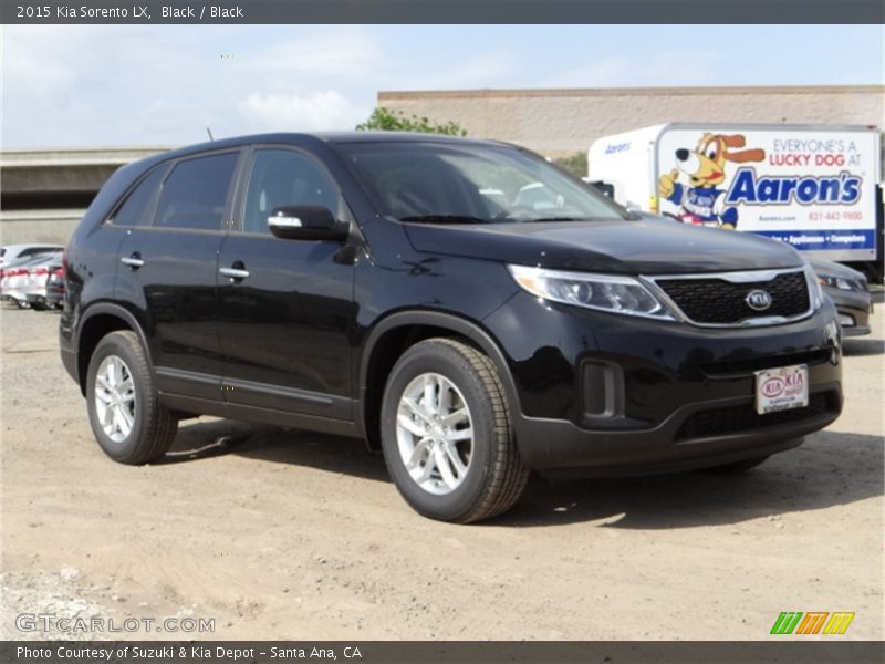 Black / Black 2015 Kia Sorento LX