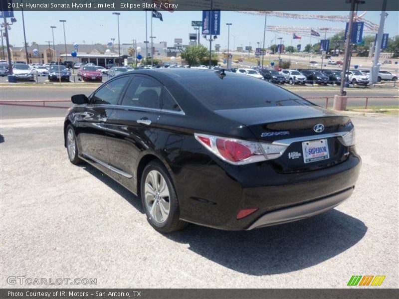 Eclipse Black / Gray 2014 Hyundai Sonata Hybrid Limited