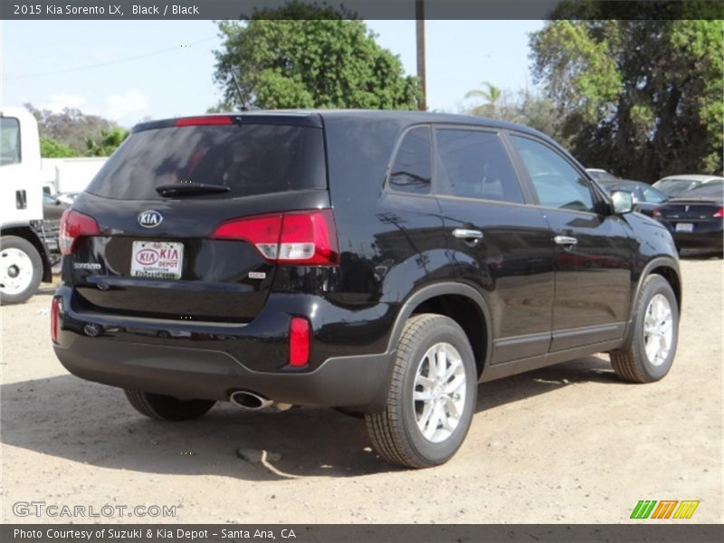 Black / Black 2015 Kia Sorento LX