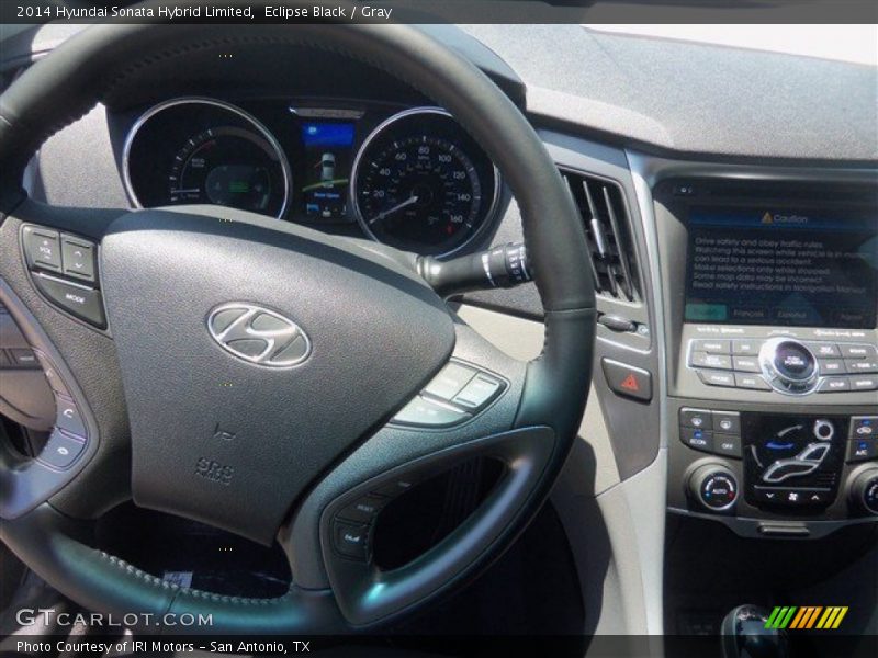 Eclipse Black / Gray 2014 Hyundai Sonata Hybrid Limited