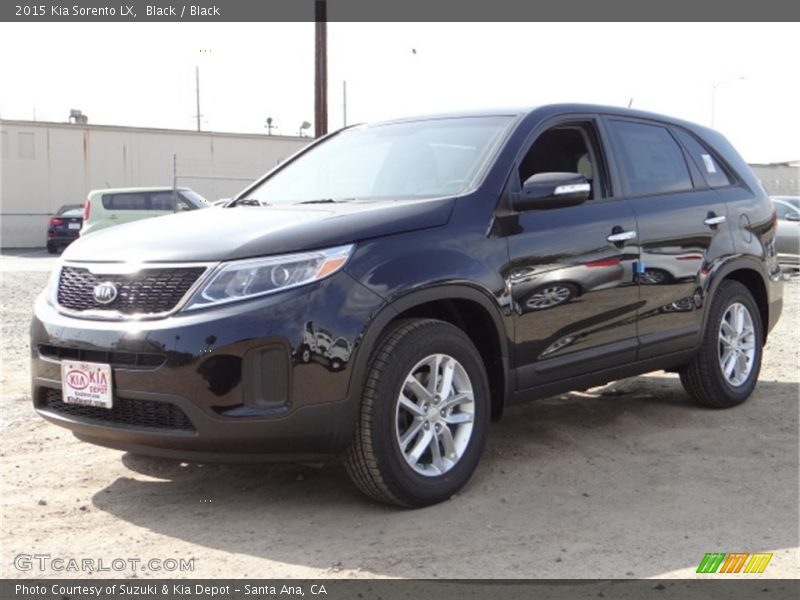 Black / Black 2015 Kia Sorento LX