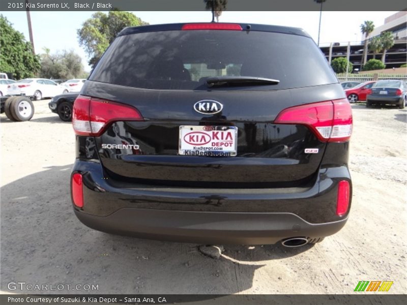 Black / Black 2015 Kia Sorento LX