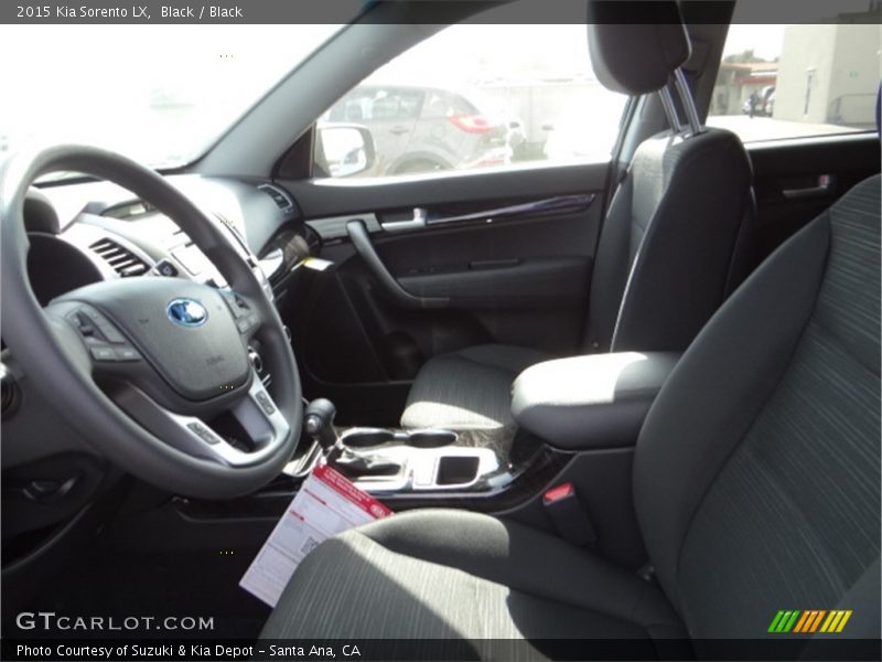 Black / Black 2015 Kia Sorento LX