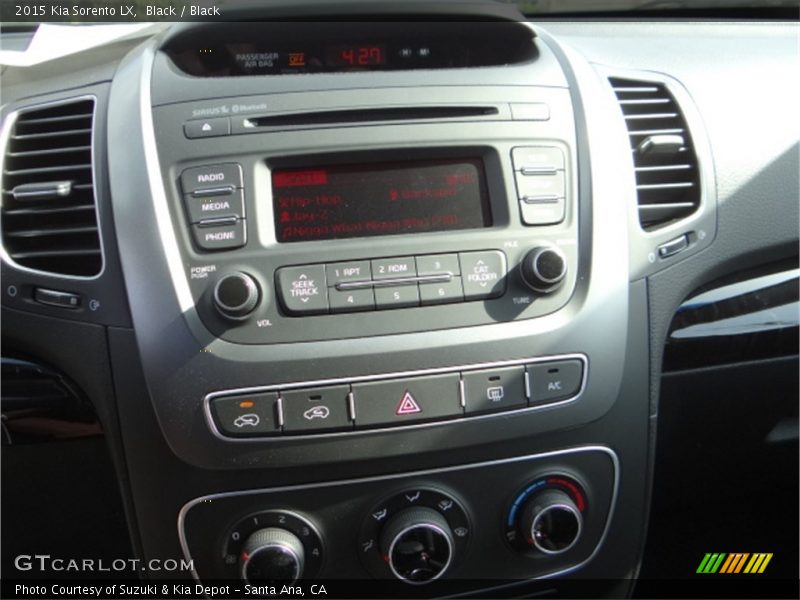 Black / Black 2015 Kia Sorento LX