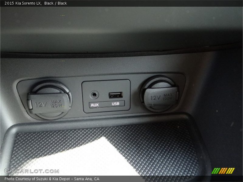 Black / Black 2015 Kia Sorento LX
