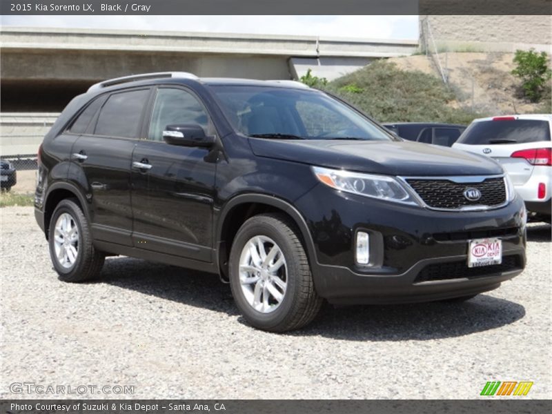 Black / Gray 2015 Kia Sorento LX