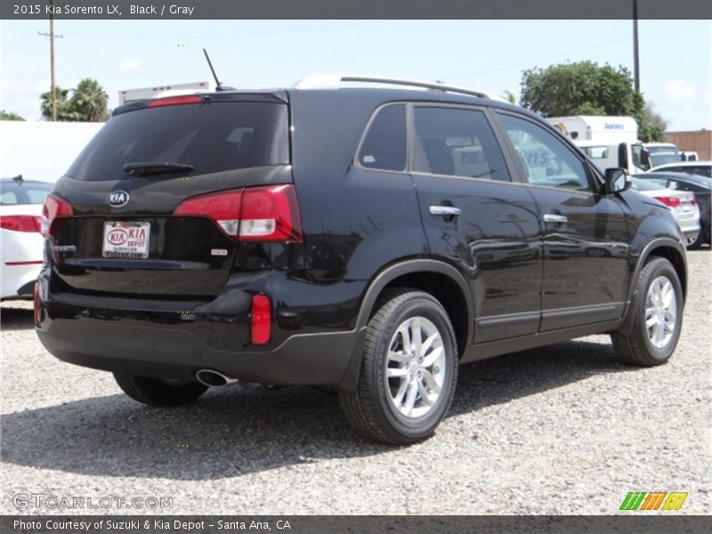 Black / Gray 2015 Kia Sorento LX