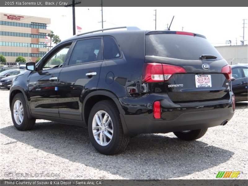 Black / Gray 2015 Kia Sorento LX