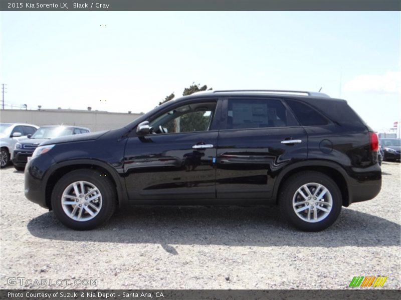 Black / Gray 2015 Kia Sorento LX