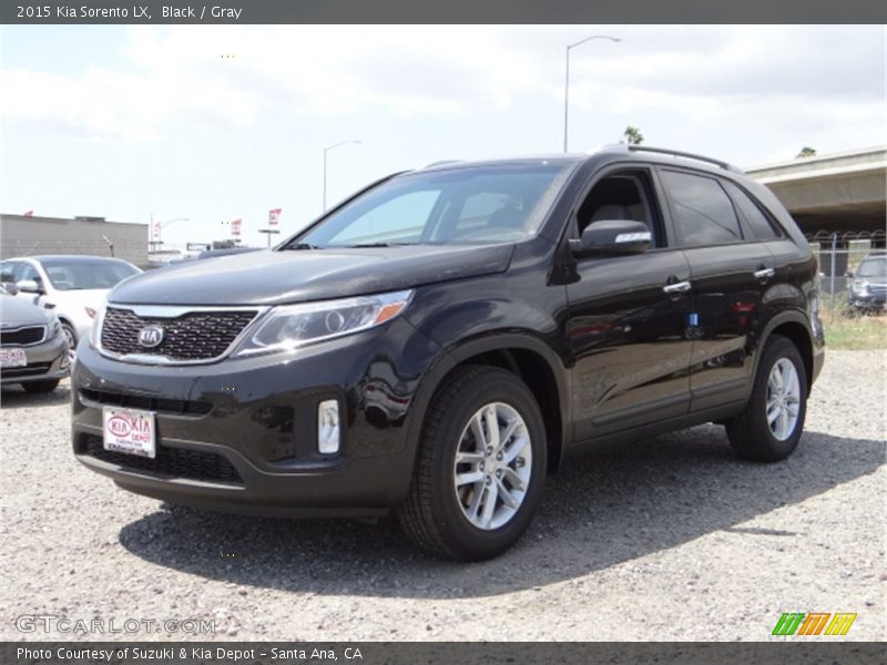 Black / Gray 2015 Kia Sorento LX