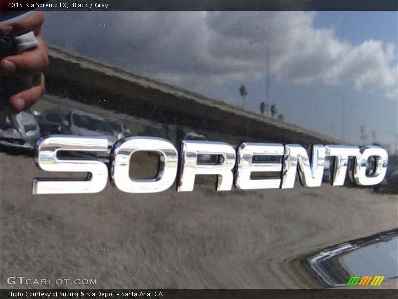 Black / Gray 2015 Kia Sorento LX