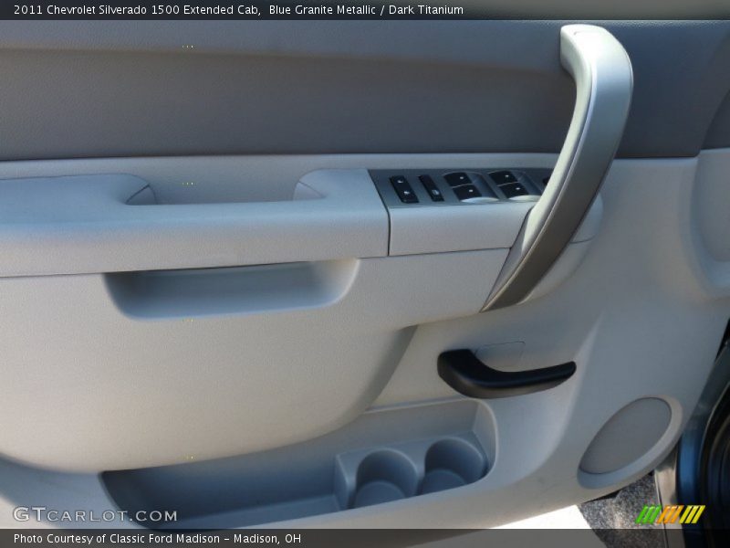 Blue Granite Metallic / Dark Titanium 2011 Chevrolet Silverado 1500 Extended Cab