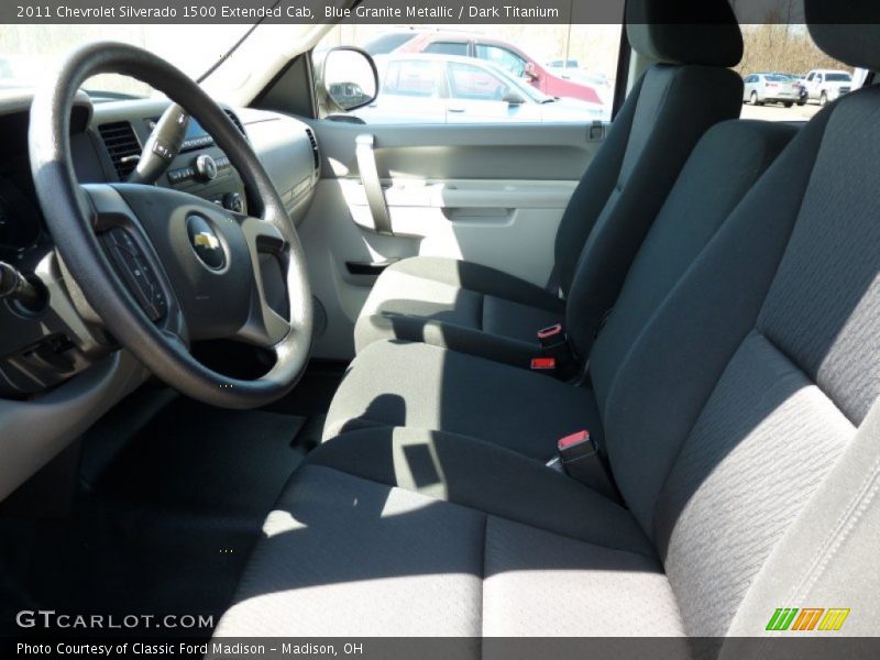 Blue Granite Metallic / Dark Titanium 2011 Chevrolet Silverado 1500 Extended Cab