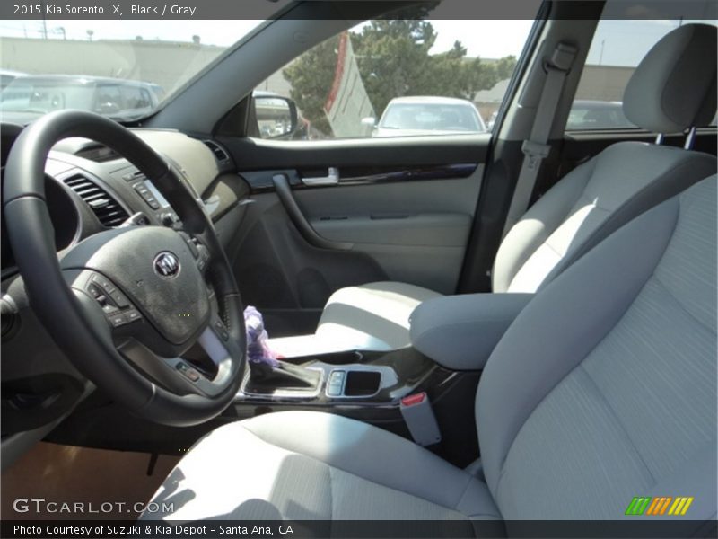 Black / Gray 2015 Kia Sorento LX