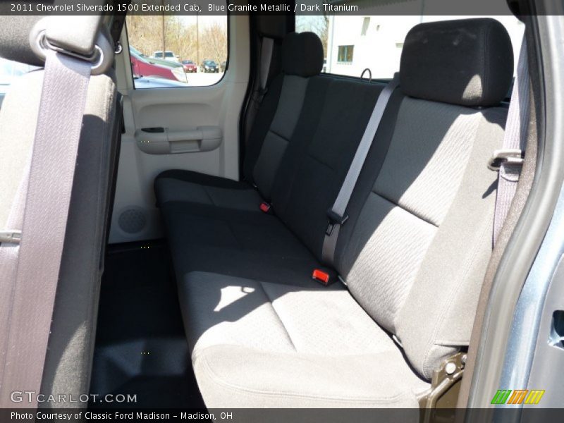 Blue Granite Metallic / Dark Titanium 2011 Chevrolet Silverado 1500 Extended Cab
