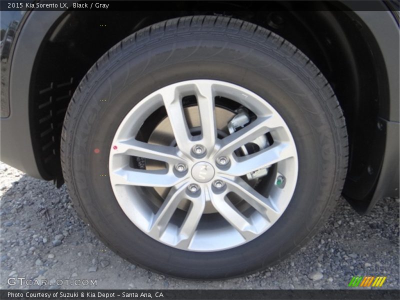 Black / Gray 2015 Kia Sorento LX