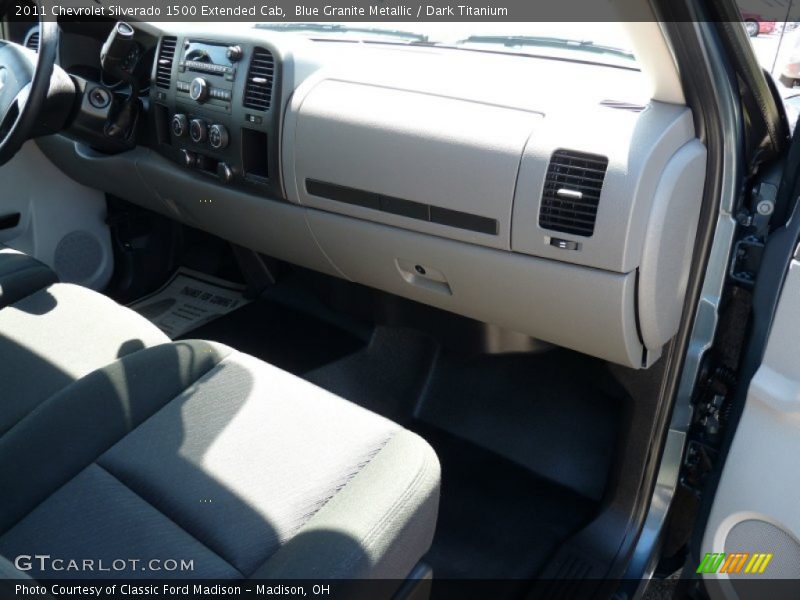 Blue Granite Metallic / Dark Titanium 2011 Chevrolet Silverado 1500 Extended Cab