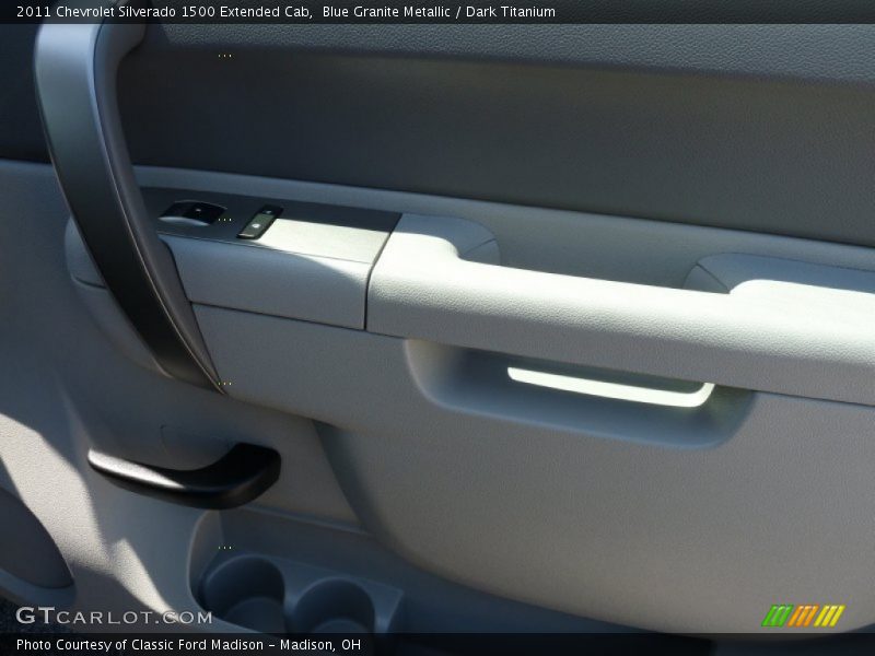 Blue Granite Metallic / Dark Titanium 2011 Chevrolet Silverado 1500 Extended Cab