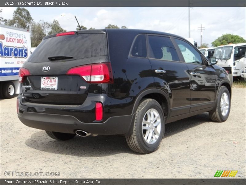 Black / Black 2015 Kia Sorento LX