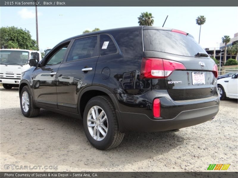 Black / Black 2015 Kia Sorento LX