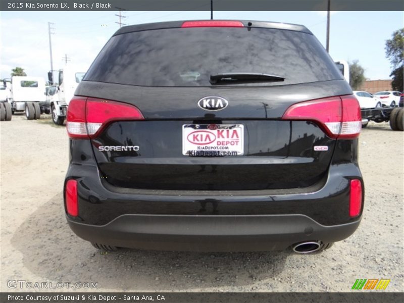 Black / Black 2015 Kia Sorento LX