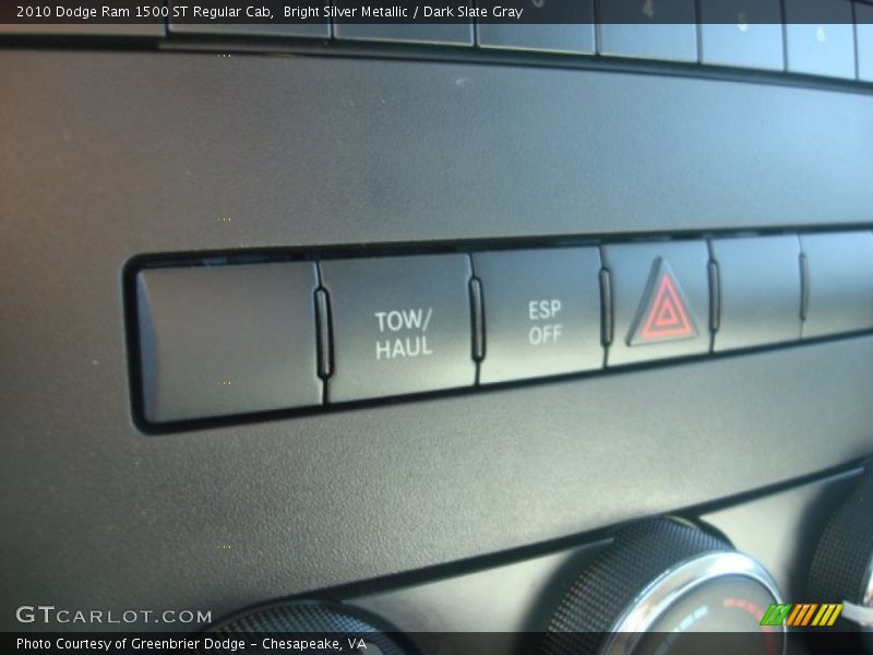 Bright Silver Metallic / Dark Slate Gray 2010 Dodge Ram 1500 ST Regular Cab