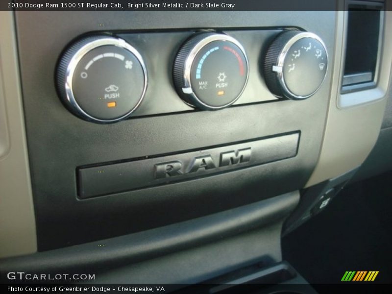 Bright Silver Metallic / Dark Slate Gray 2010 Dodge Ram 1500 ST Regular Cab