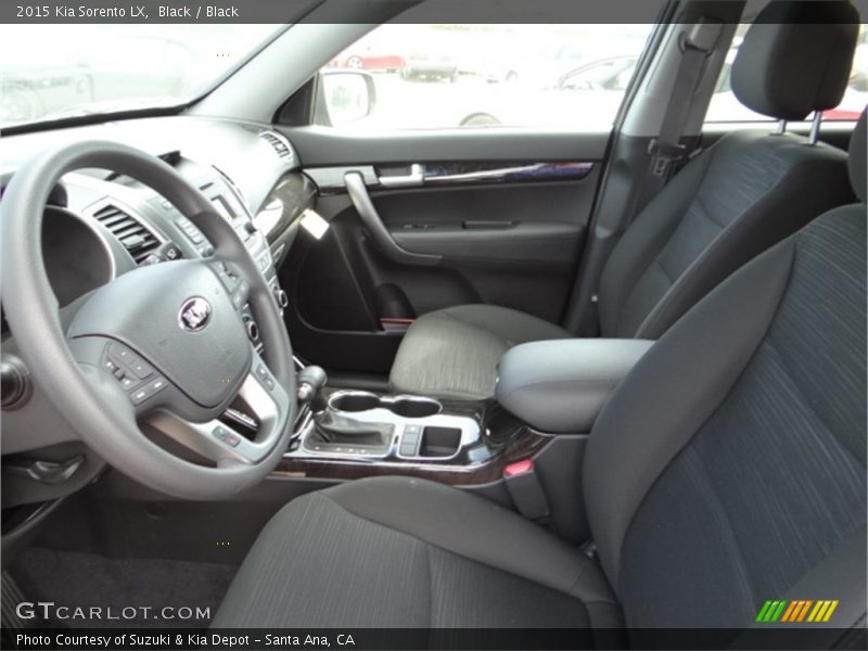 Black / Black 2015 Kia Sorento LX