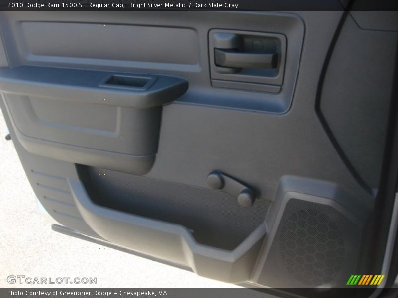 Bright Silver Metallic / Dark Slate Gray 2010 Dodge Ram 1500 ST Regular Cab